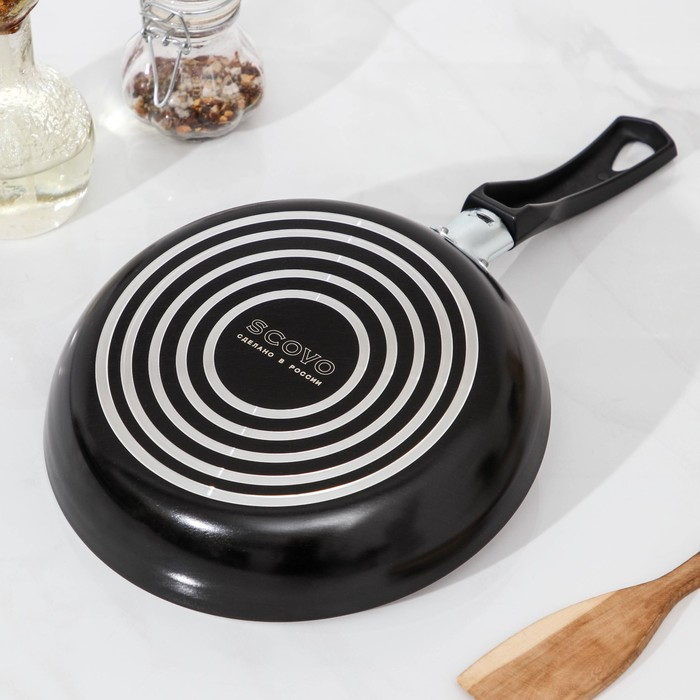 Сковорода Consul, d=20 см, стеклянная крышка, пластиковая ручка, антипригарное покрытие, цвет чёрный Сковорода Consul, d=20 см, стеклянная крышка, пластиковая ручка, антипригарное покрытие, цвет чёрный