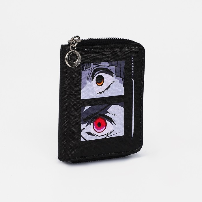 Кошелёк на молнии, отдел для карт, для монет, цвет чёрный Кошелёк на молнии, отдел для карт, для монет, цвет чёрный