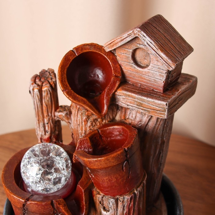 Фонтан Фонтан "Алойз" скворечник, 28х16 см (с подсветкой)