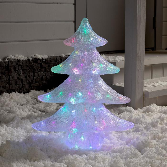 Светодиодная фигура «Ёлочка» 45 × 60 × 24 см, акрил, 50 LED, 220 В, свечение мульти (RGB) Светодиодная фигура «Ёлочка» 45 × 60 × 24 см, акрил, 50 LED, 220 В, свечение мульти (RGB)