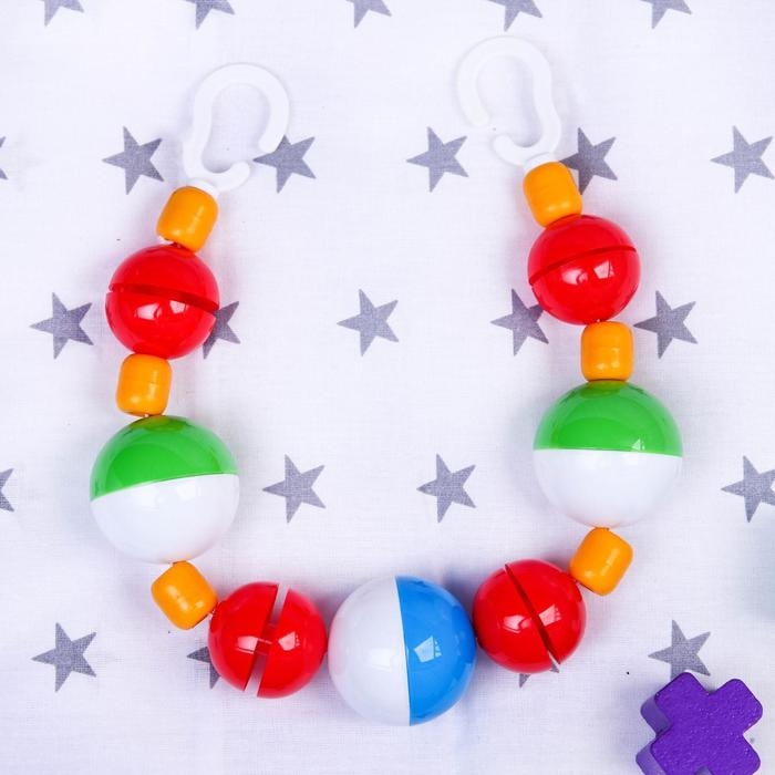 Растяжка на коляску/кроватку «Бусы», Аэлита Растяжка на коляску/кроватку «Бусы», Аэлита