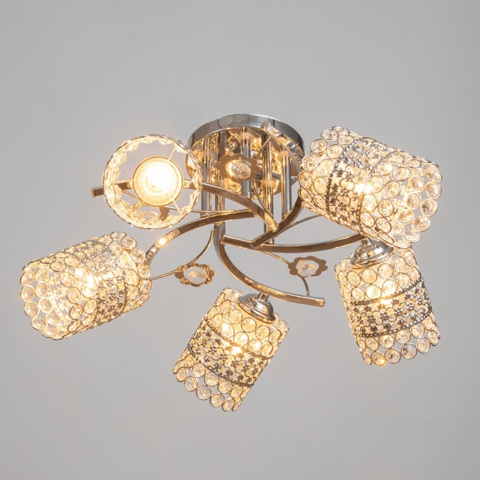 Люстра Люстра "Берти" 5х40Вт Е27 Хром МОДЕЛЬ: 2612376