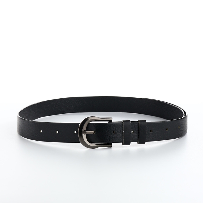 Ремень мужской, ширина 3 см, пряжка металл, цвет чёрный Ремень мужской, ширина 3 см, пряжка металл, цвет чёрный
