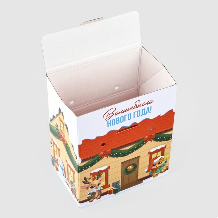 Коробка подарочная новогодняя складная « Волшебюного Нового года! », 15 х 18 х 10 см, Новый год Коробка подарочная новогодняя складная « Волшебюного Нового года! », 15 х 18 х 10 см, Новый год