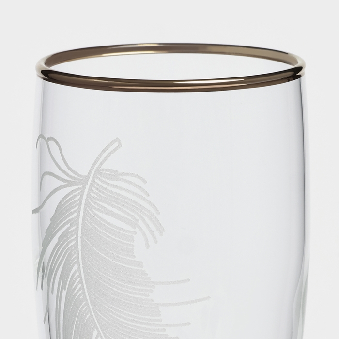 Набор стеклянных бокалов «Перо», 170 мл, 6 шт Набор стеклянных бокалов «Перо», 170 мл, 6 шт