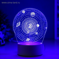 Светильник "Космос" LED RGB от сети 9,5х13х17,5 см RISALUX