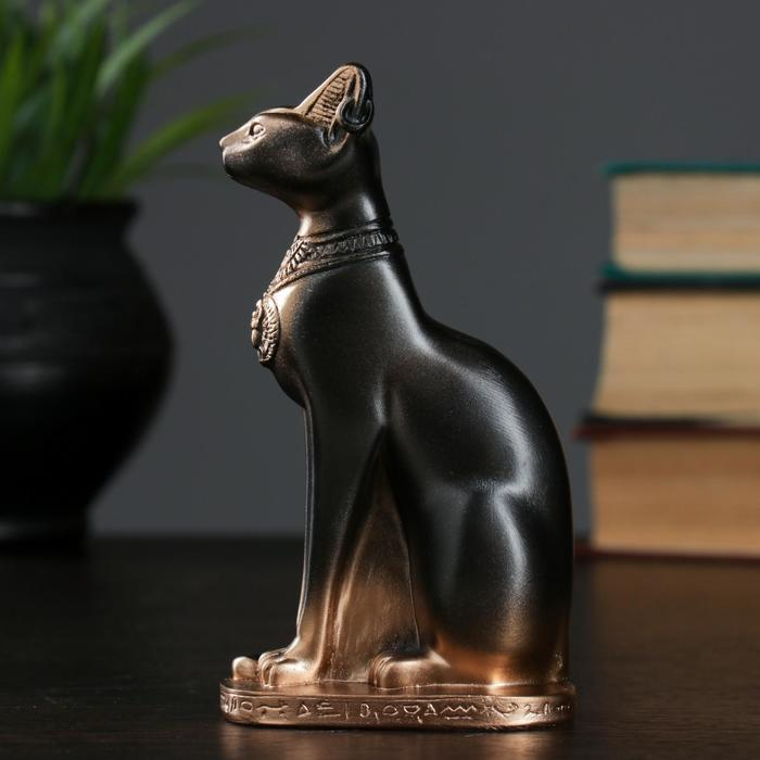 Фигура  Фигура "Кошка египетская" бронза, 7х14х5см