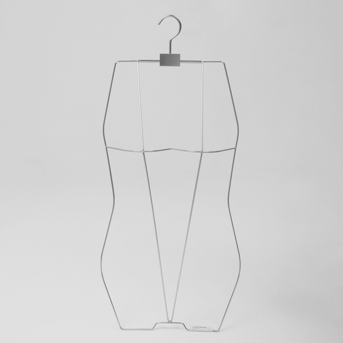 Вешалка контурная, обхват 64×58×70 см, металл, цвет серебро