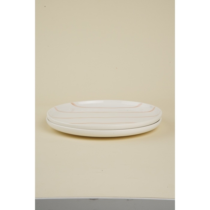 Набор тарелок фарфоровых SL Home «Гато», d=24 см, цвет белый Набор тарелок фарфоровых SL Home «Гато», d=24 см, цвет белый