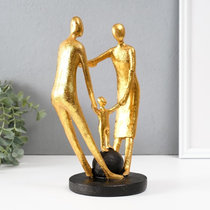 Сувенир полистоун Сувенир полистоун "Сила в единстве" золото 12х17,5х26,5 см