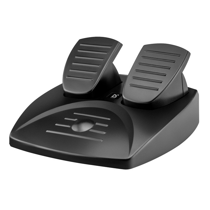 Руль Defender Turbo Pro, проводной, вибрация, для PC, 2 педали, USB Руль Defender Turbo Pro, проводной, вибрация, для PC, 2 педали, USB