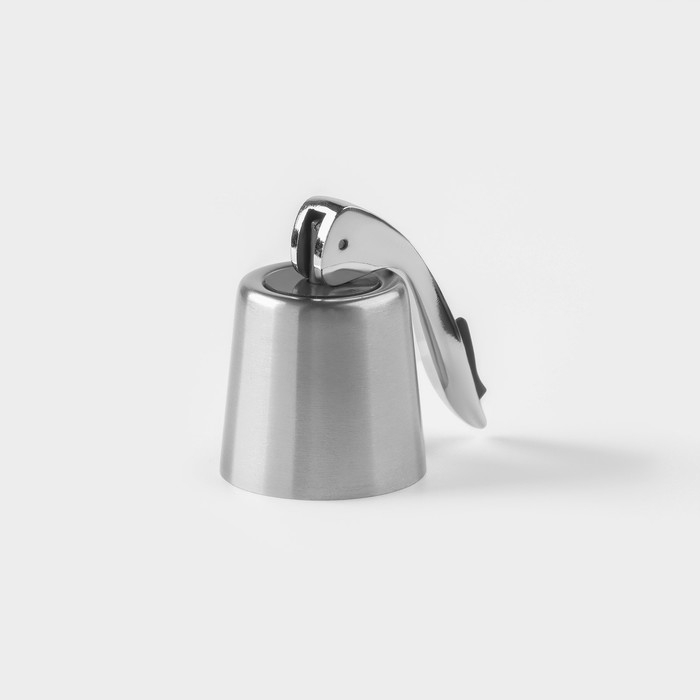 Пробка для бутылки Magistro Magnetto, 10,6 см, универсальная, цвет серебристый Пробка для бутылки Magistro Magnetto, 10,6 см, универсальная, цвет серебристый