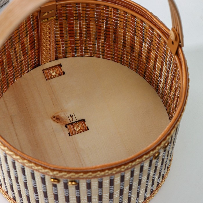 Корзина для хранения Доляна Nature, 18×18×12, бамбук Корзина для хранения Доляна Nature, 18×18×12, бамбук