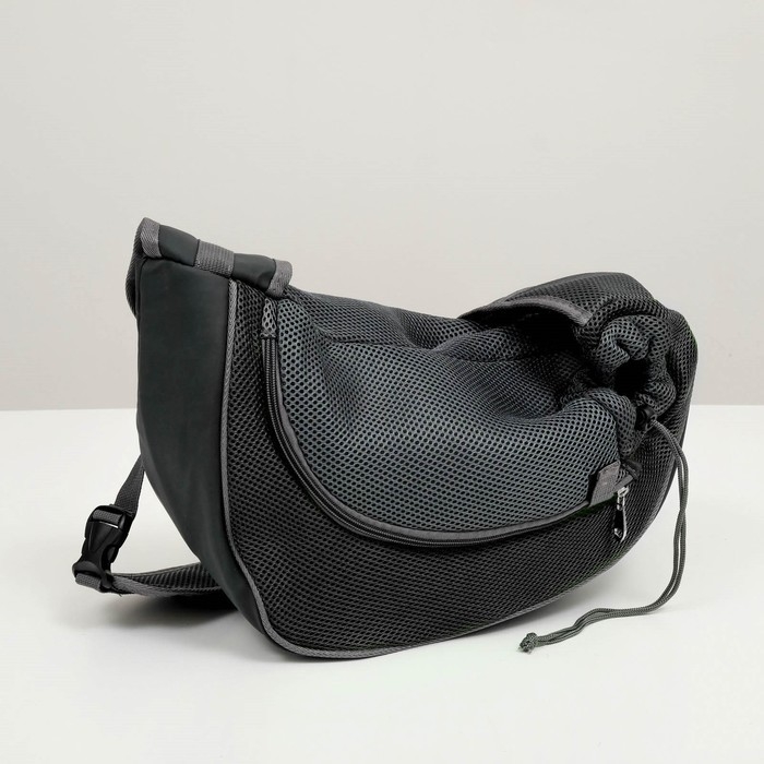 Сумка-переноска Сумка-переноска "Слинг" для животных, 37 х 20 см, чёрная