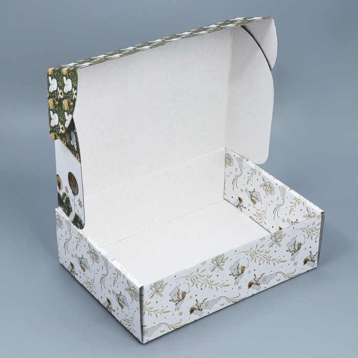Коробка подарочная новогодняя складная «Роскошь золота», 30,7 х 22 х 9,5 см, Новый год Коробка подарочная новогодняя складная «Роскошь золота», 30,7 х 22 х 9,5 см, Новый год