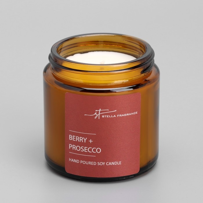 Свеча ароматическая в банке  Свеча ароматическая в банке "ST Berry+Prosecco", 90 г