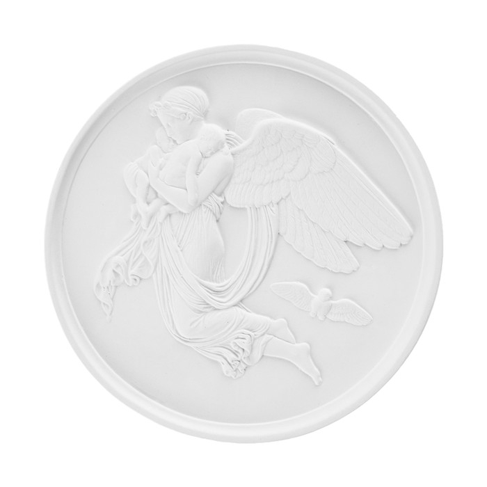 Декорация настенная, гипсовое панно Декорация настенная, гипсовое панно "Набор тарелок", 3 шт