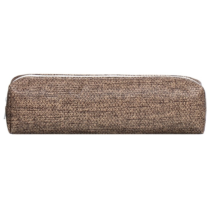 Пенал школьный на молнии Пенал школьный на молнии "Твид" Calligrata, коричневый