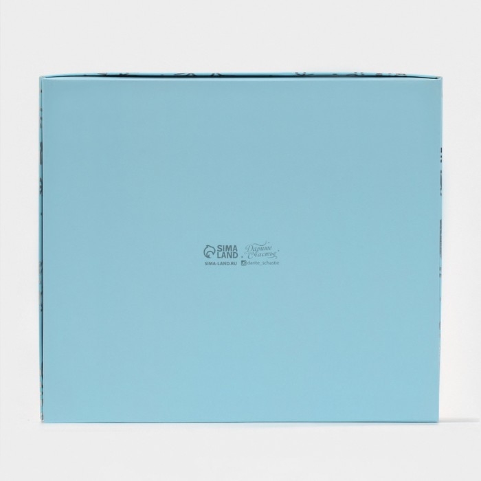 Коробка подарочная новогодняя складная «Снежный вальс», 23.5 х 20.5 х 5.5 см, Новый год Коробка подарочная новогодняя складная «Снежный вальс», 23.5 х 20.5 х 5.5 см, Новый год