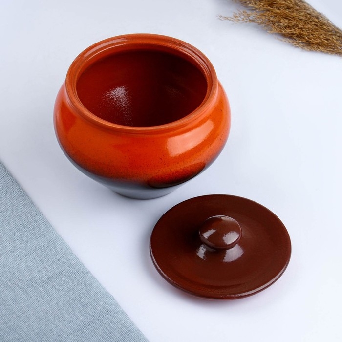 Горшок для жаркого  Горшок для жаркого "Классика" с темной крышкой, 0,9л