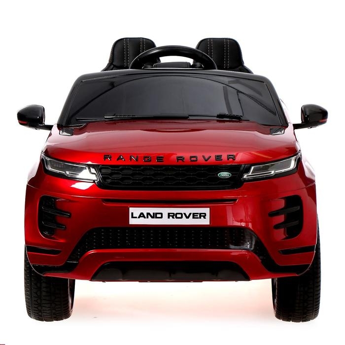 Электромобиль Range Rover Evoque, кожаное сидение, EVA колеса, цвет бордовый глянец Электромобиль Range Rover Evoque, кожаное сидение, EVA колеса, цвет бордовый глянец