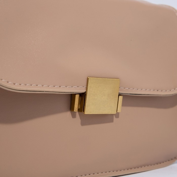 Сумка-мессенджер на клапане, цвет бежевый Сумка-мессенджер на клапане, цвет бежевый