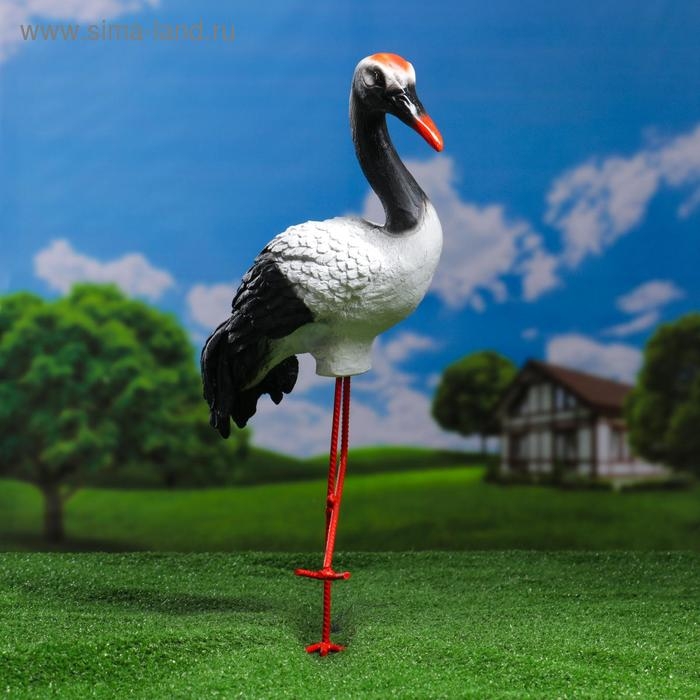 Садовая фигура  Садовая фигура "Журавль" 16х40х25см