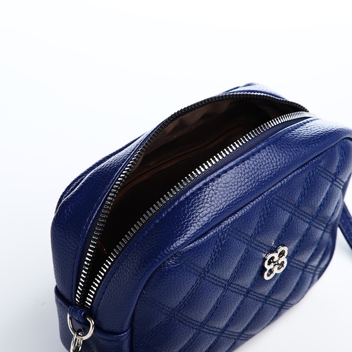 Сумка кросс-боди на молнии, цвет синий Сумка кросс-боди на молнии, цвет синий