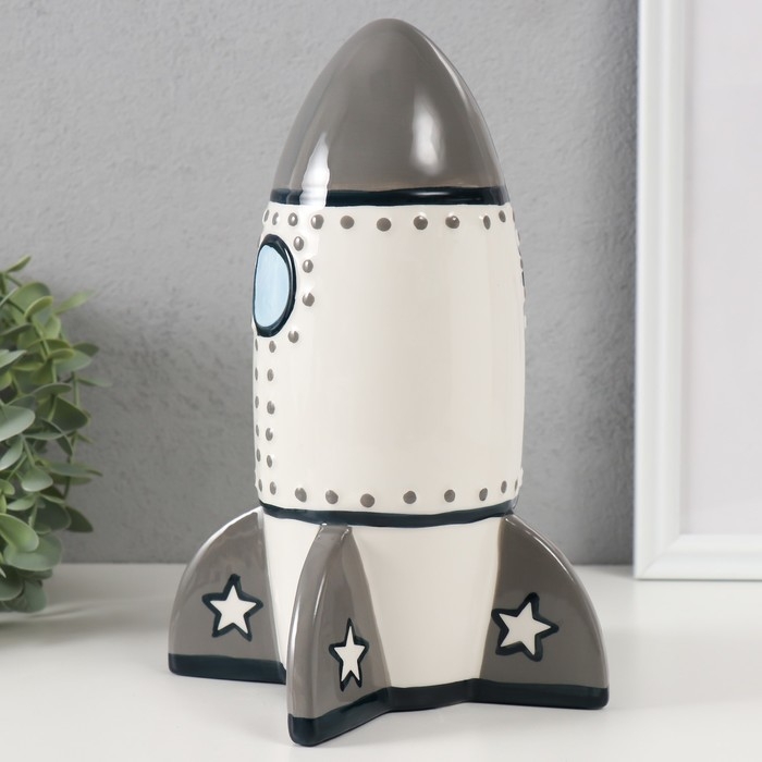 Копилка керамика  Копилка керамика "Ракета" 16,5х16,5х24 см