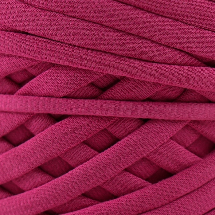 Трикотажная пряжа, ширина 7-9 мм, 100м/295 гр±10% (06 - брусника)