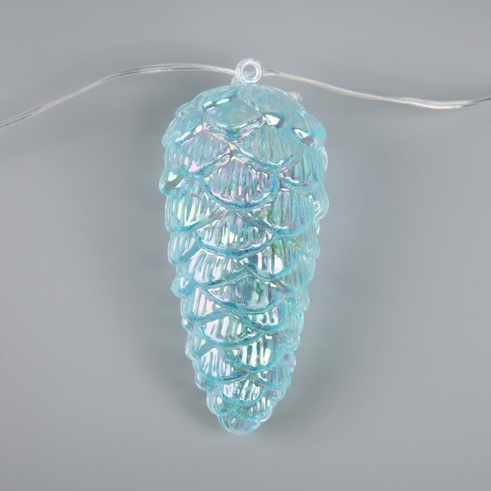 Гирлянда «Нить-грозди» 230 см, нить прозрачная, «Шишки», 30 LED, 4.5 В, батарейки ААх3 (нет в комплекте), свечение тёплое белое Гирлянда «Нить-грозди» 230 см, нить прозрачная, «Шишки», 30 LED, 4.5 В, батарейки ААх3 (нет в комплекте), свечение тёплое белое