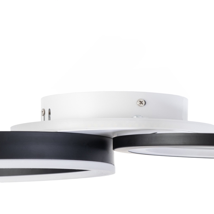 Люстра Люстра "Лилия" 76Вт LED Белый, черный 2700-6400k 50х30х7см