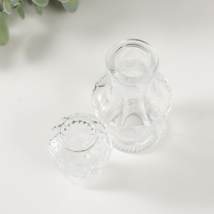 Диффузор для эфирных масел с крышкой Диффузор для эфирных масел с крышкой "Цветочки" 50 мл прозрачный 5х5х12см