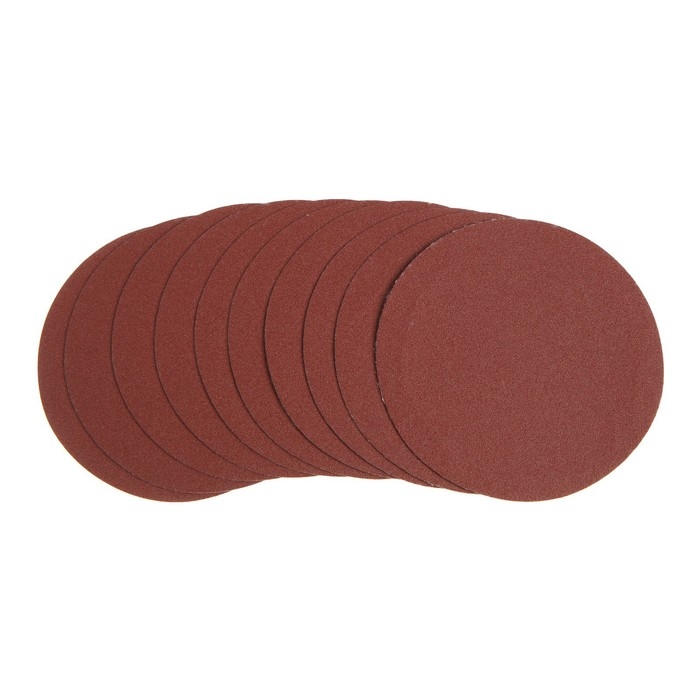 Круг абразивный шлифовальный под Круг абразивный шлифовальный под "липучку" ТУНДРА, 115 мм, Р150, 10 шт.