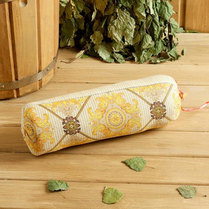 Валик со стружкой можжевельника, сувенирная, 10×28 см, микс Валик со стружкой можжевельника, сувенирная, 10×28 см, микс