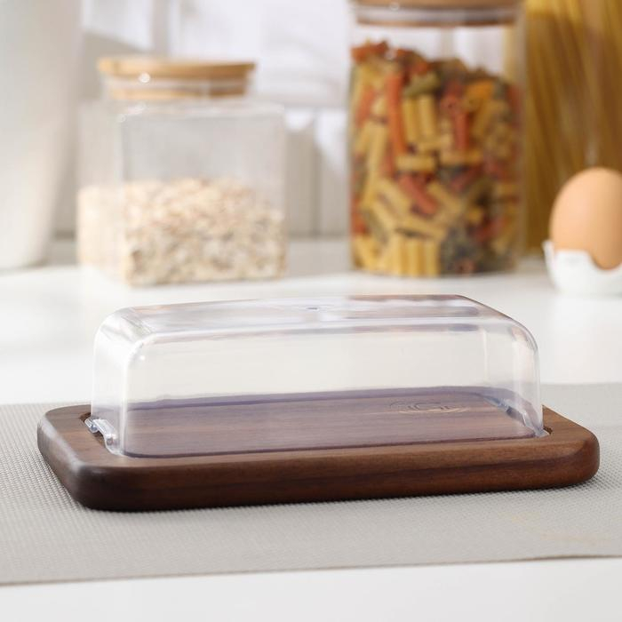 Маслёнка, 19×12,5×6 см, акация Маслёнка, 19×12,5×6 см, акация