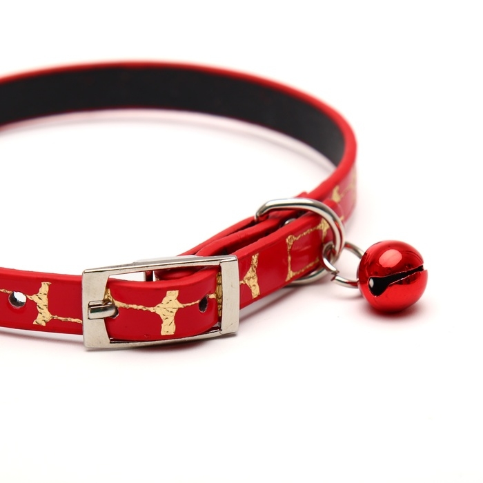 Ошейник перламутровый Ошейник перламутровый "Битое стекло", с бубенчиком, 30 х 1 см, микс цветов