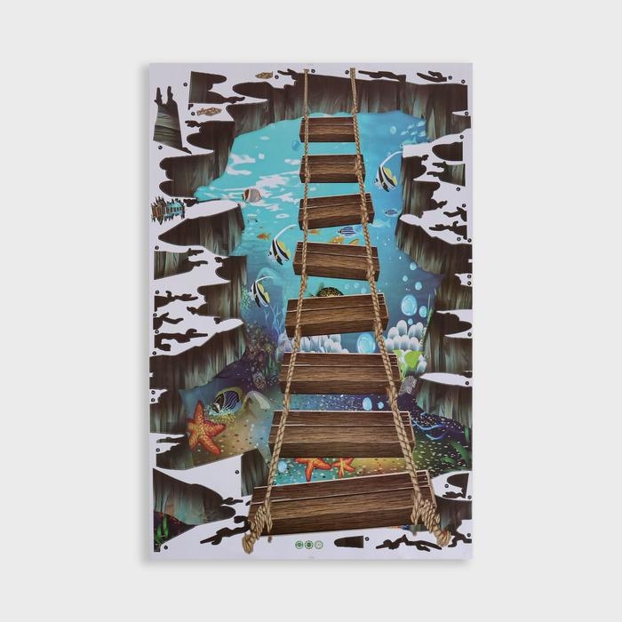 Наклейка 3Д интерьерная Мост 90*60см Наклейка 3Д интерьерная Мост 90*60см