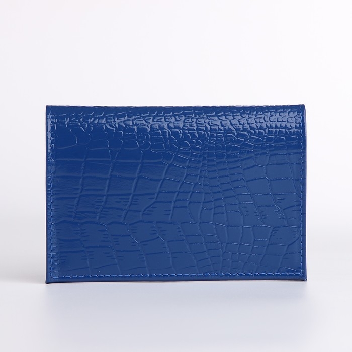 Обложка для паспорта, цвет синий Обложка для паспорта, цвет синий