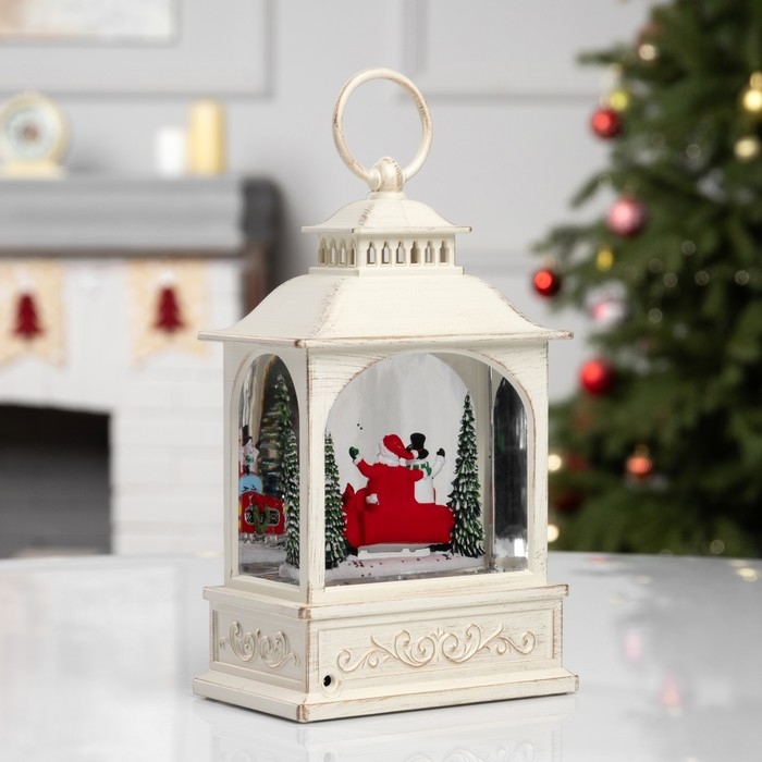 Фигура светодиодная «Новогодние приключения», 21х13.3х8.1 см, музыка, батарейки ААх3 (не в комплекте), USB, свечение тёплое белое Фигура светодиодная «Новогодние приключения», 21х13.3х8.1 см, музыка, батарейки ААх3 (не в комплекте), USB, свечение тёплое белое