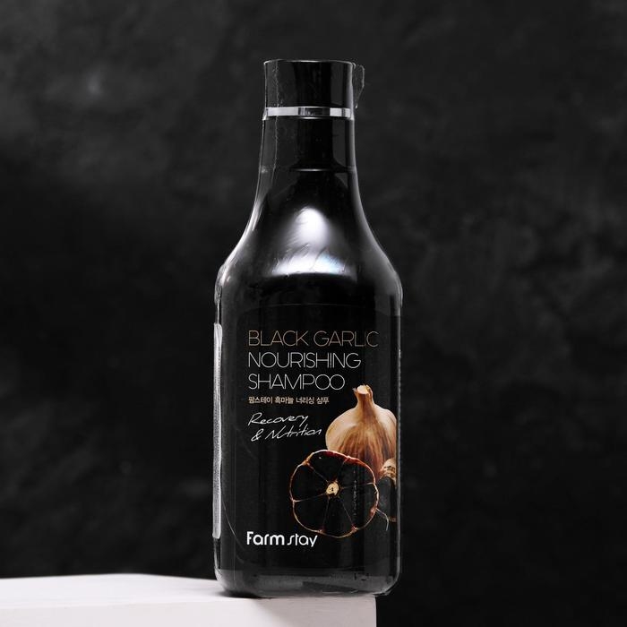 Шампунь FarmStay, питательный, с экстрактом чёрного чеснока, 530 мл Шампунь FarmStay, питательный, с экстрактом чёрного чеснока, 530 мл