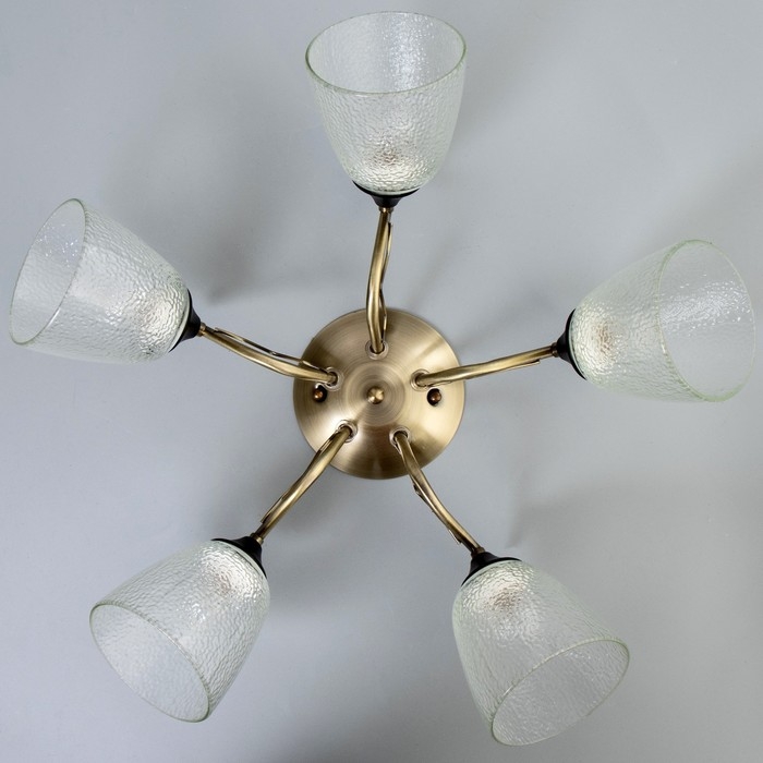 Люстра Люстра "Эсм BayerLuxина" 5хЕ27 40Вт бронза 50х50х19 см BayerLux