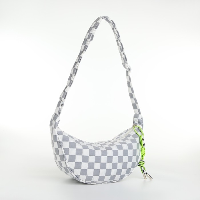 Сумка женская через плечо, цвет серый 30*14*10 см