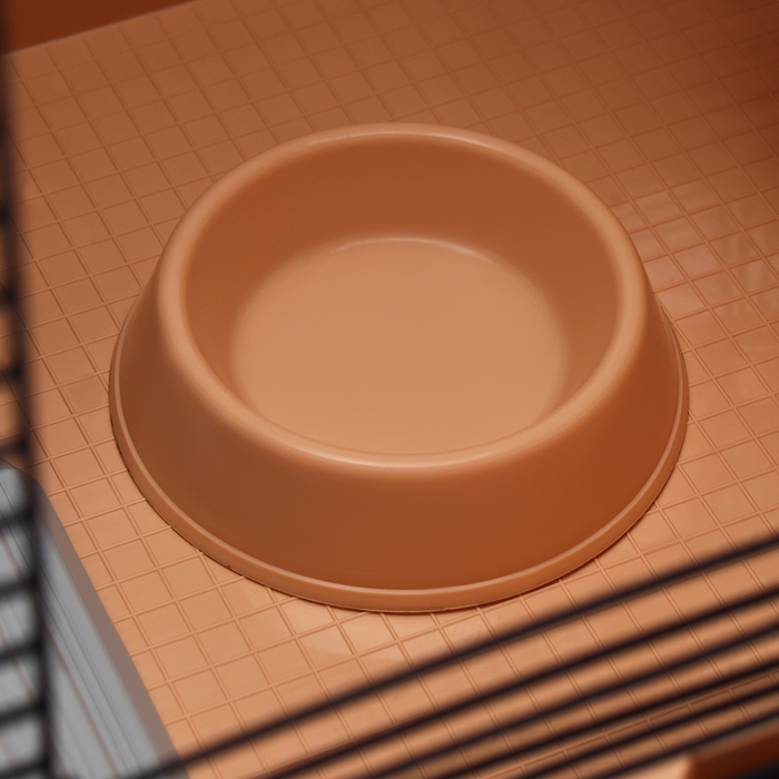 Клетка для грызунов Клетка для грызунов "Пижон" №11, 4 этажа, разборная, 42 х 30 х 65 см (+2 домика,2 колеса,миска), беж