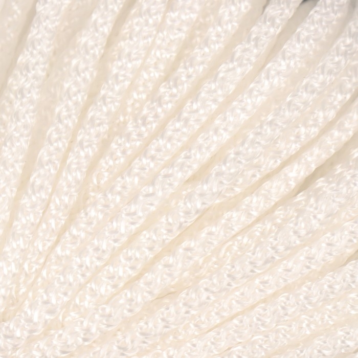 Шнур вязаный полипропилен 3 мм белый 50м Шнур вязаный полипропилен 3 мм белый 50м