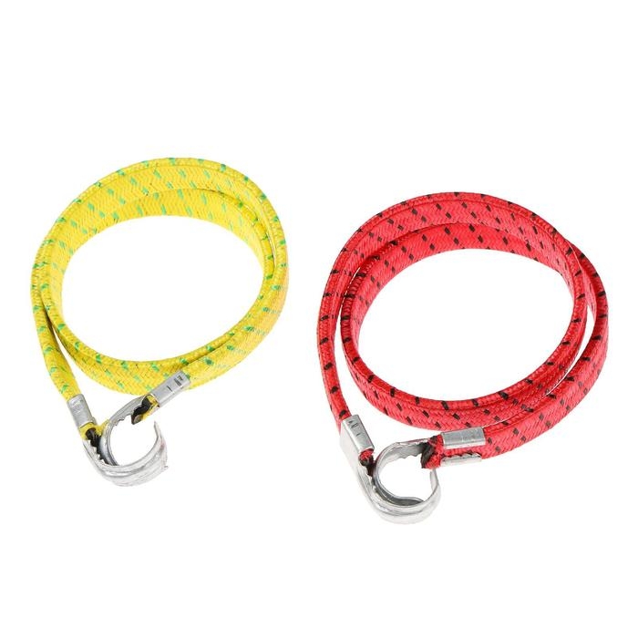 Резинка для крепления багажа TORSO, 60 см, d1.75 см, металлические крючки, МИКС, набор 2 шт Резинка для крепления багажа TORSO, 60 см, d1.75 см, металлические крючки, МИКС, набор 2 шт