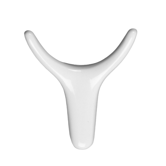 Крючок мебельный CAPPIO OX, двухрожковый, белый Крючок мебельный CAPPIO OX, двухрожковый, белый