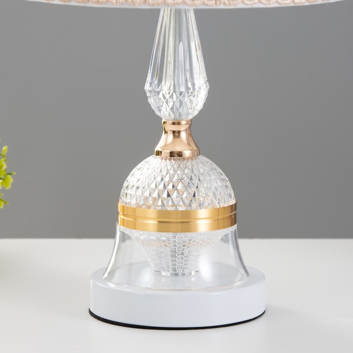 Настольная лампа Настольная лампа "Мира" Е27 40Вт белый 25х25х41 см RISALUX