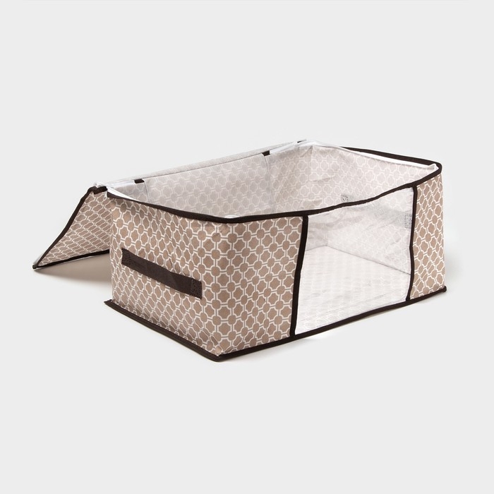 Кофр для хранения вещей Доляна «Браун», 45×30×20 см, цвет коричневый Кофр для хранения вещей Доляна «Браун», 45×30×20 см, цвет коричневый