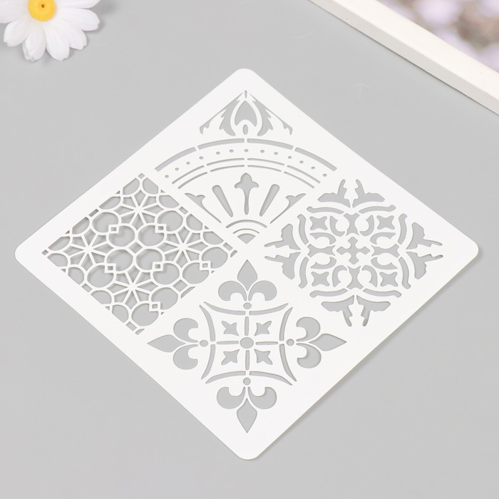 Трафарет плитка 15х15 см